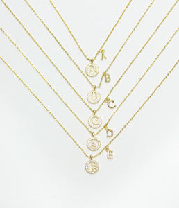Initial Cutout Necklaces